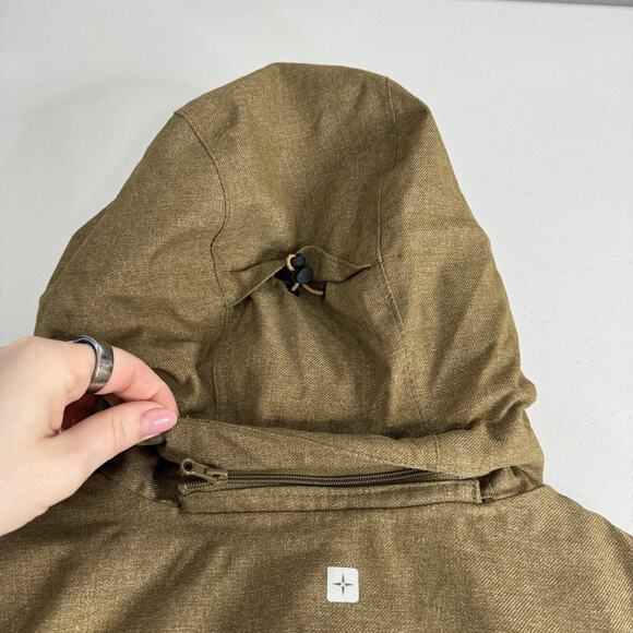 Mountain Warehouse Ski Jacket Mens Medium Tan Comet II Waterproof w/ Snow Skirt - Picture 10 of 16